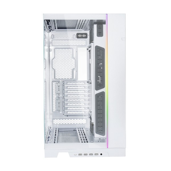 Lian Li O11 Dynamic Evo Xl White - Tempered Glass Front & Left