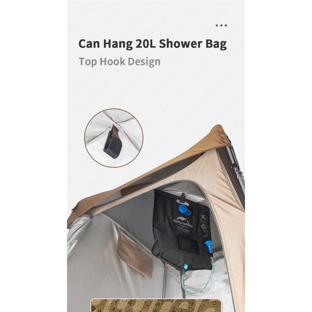 Tenda Toilet / Shower Mandi Camping Portable Naturehike Nh21Zp005