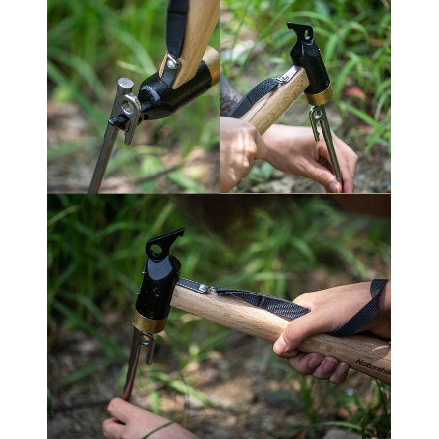 Camping Hammer Naturehike Nh20Pj083 Palu Pasak Tenda Camping