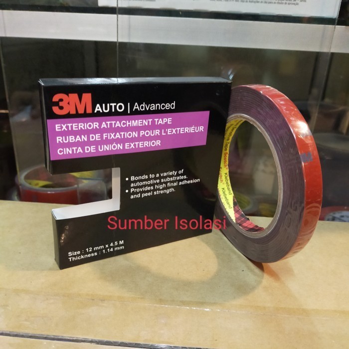 

BRG BARU Lem Perekat Asesoris Mobil 3M Double Tape 3M 5666 Ukuran 12mmx4,5m