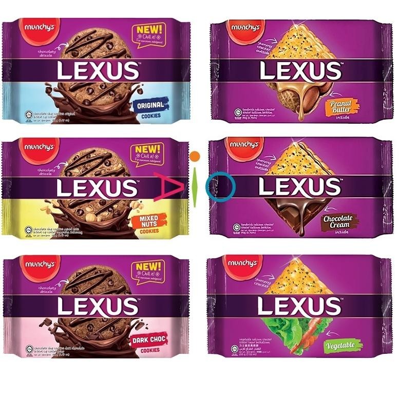 

Munchy's LEXUS Cookies 189g | Biskuit Sandwich Calcium Crackers 190g