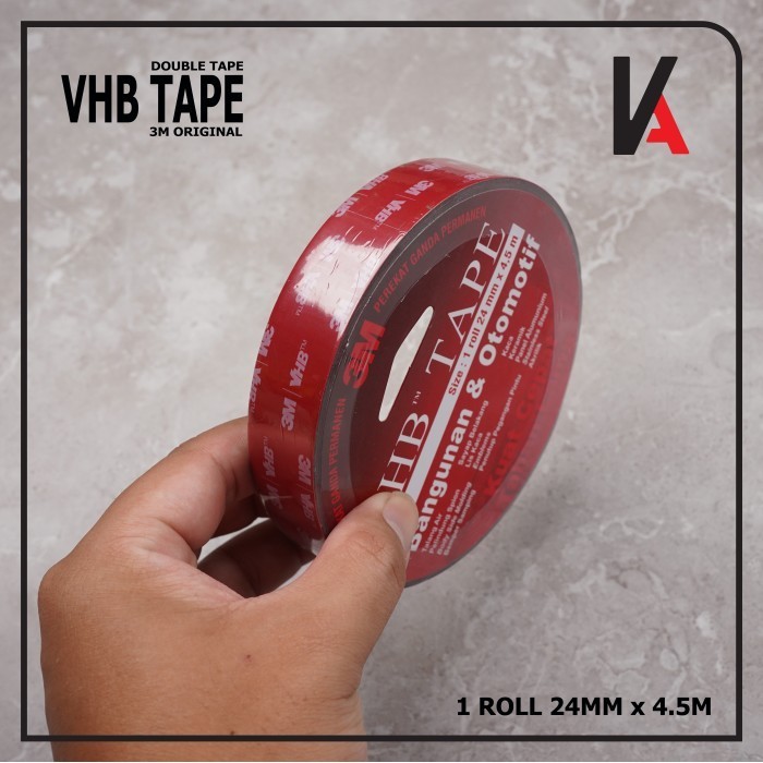 

TERMURAH 3m Vhb Double Tape Automotive 4900 Size 24mm X 4.5m Double Tape Mobil