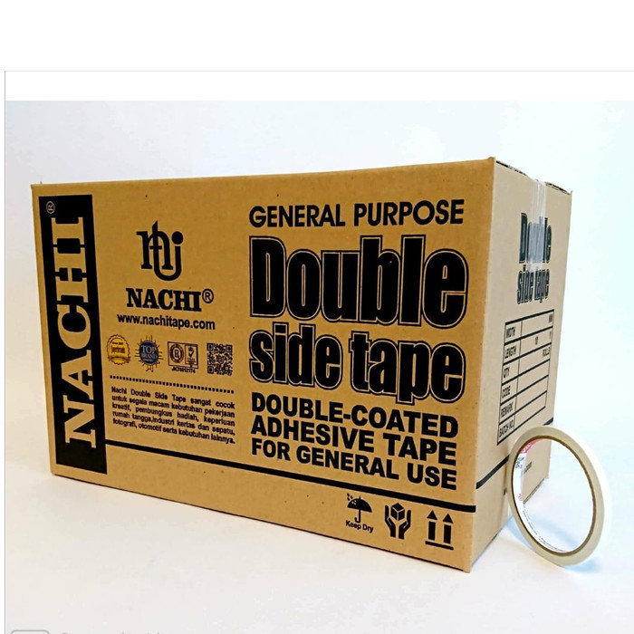 

SALE (Dus) Nachi Double Side Tape 6 mm x 10 Yard 1/4 Inch