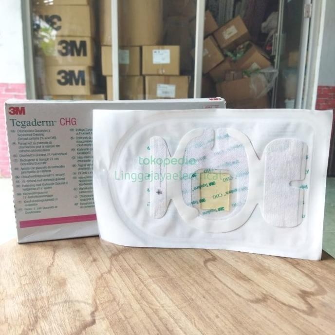 Tegaderm CHG 1657R 3M size 8.5cm11.5cm_1 Lembar