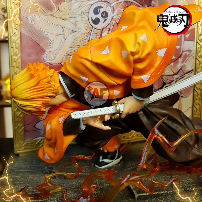 Statue Demon Slayer Agatsuma Zenitsu Sleep Thunder Breathing Diorama