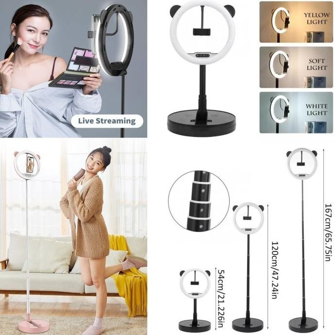 G2 Selfie Ring Light Led Color With Phone Holder Stand