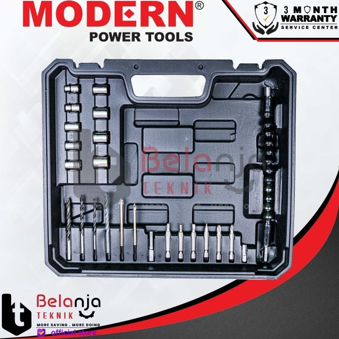 Modern Mesin Bor Baterai Set M-17 Brushless 20 V Drill Cordless M17