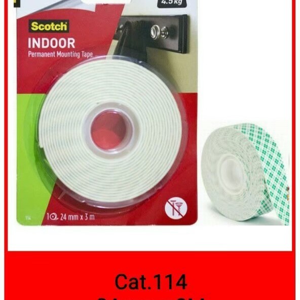

HARGA DISKON Double Tape 3M 110-3a Scotch Mounting (24 mm x 3m) 7 kg