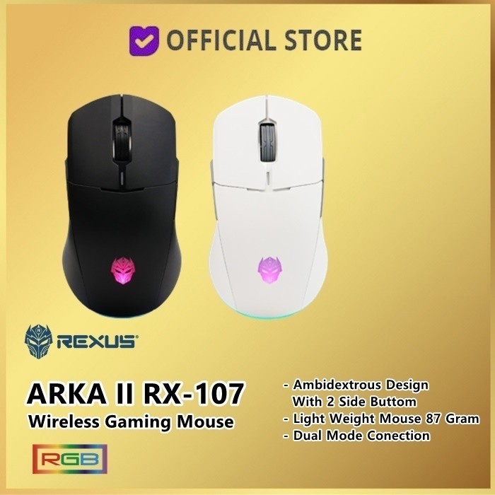 Rexus Arka Ii Rx-107 Wireless Dual Conection Gaming Mouse Arka 2 Rx107