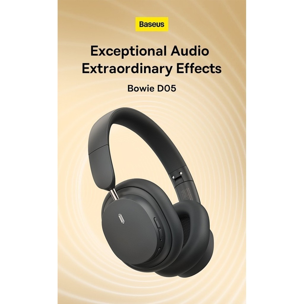 Baseus Encok D05 Wireless Headphone Foldable Headphone Bluetooth Mic