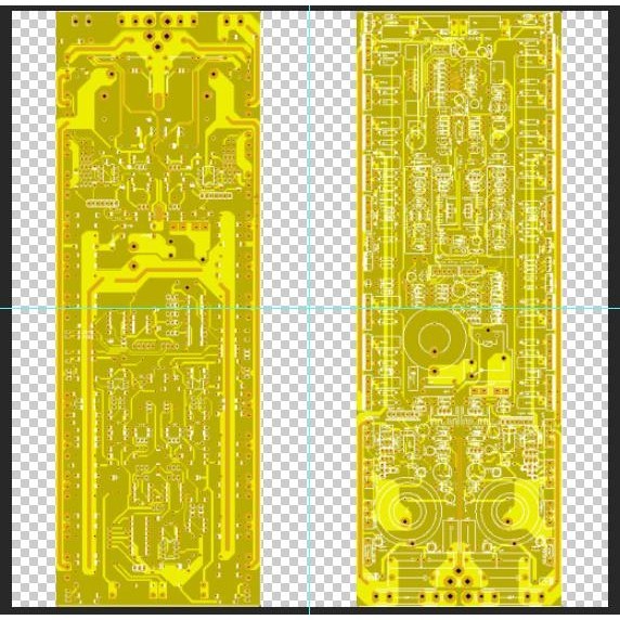 Pcb Power Ampli Class Td Ms9000 - Nx14000 Double Layer Original By Ms