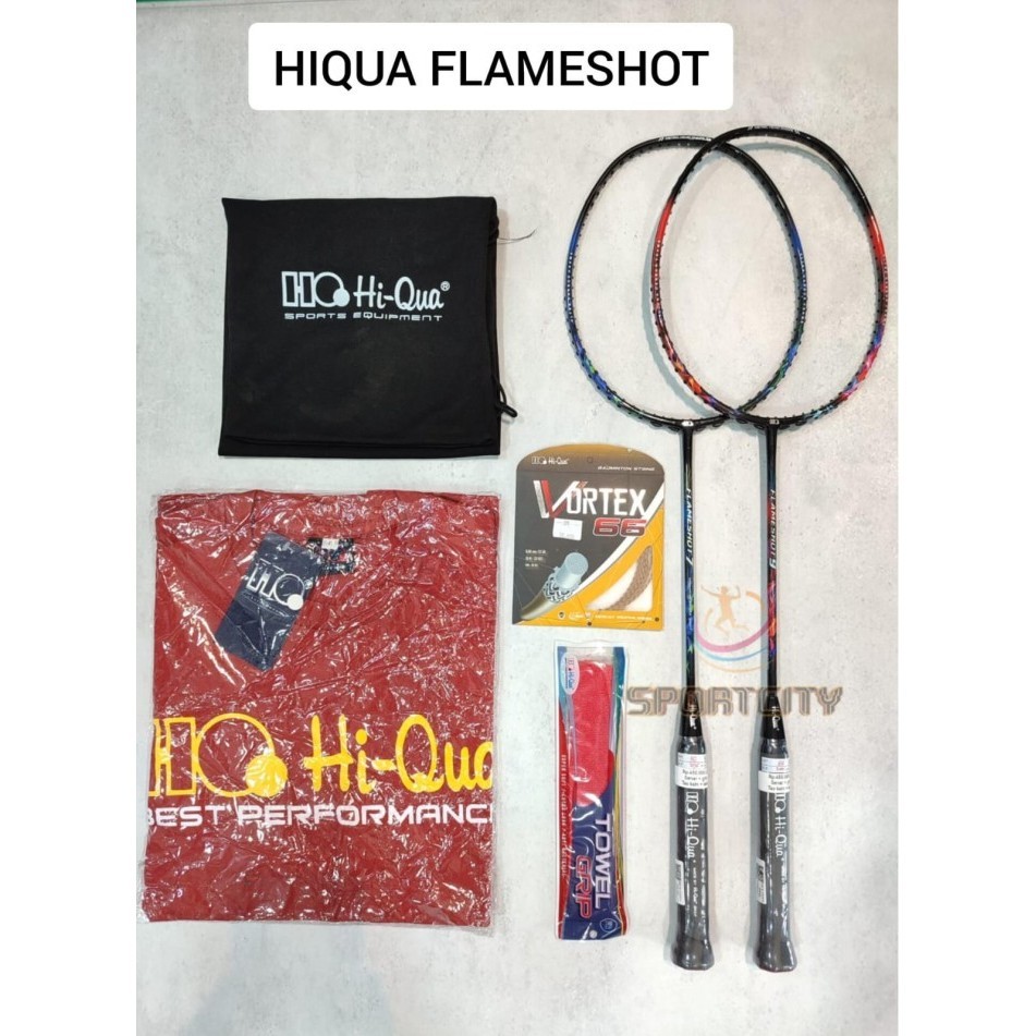 Raket Badminton HIQUA FLAMESHOT 7 9 FLAME SHOT Original