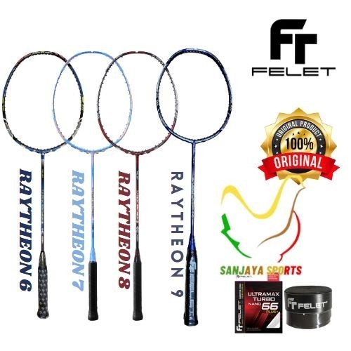 RAKET BADMINTON FELET TJ-TECH RAYTHEON 6, 7, 8 ORIGINAL
