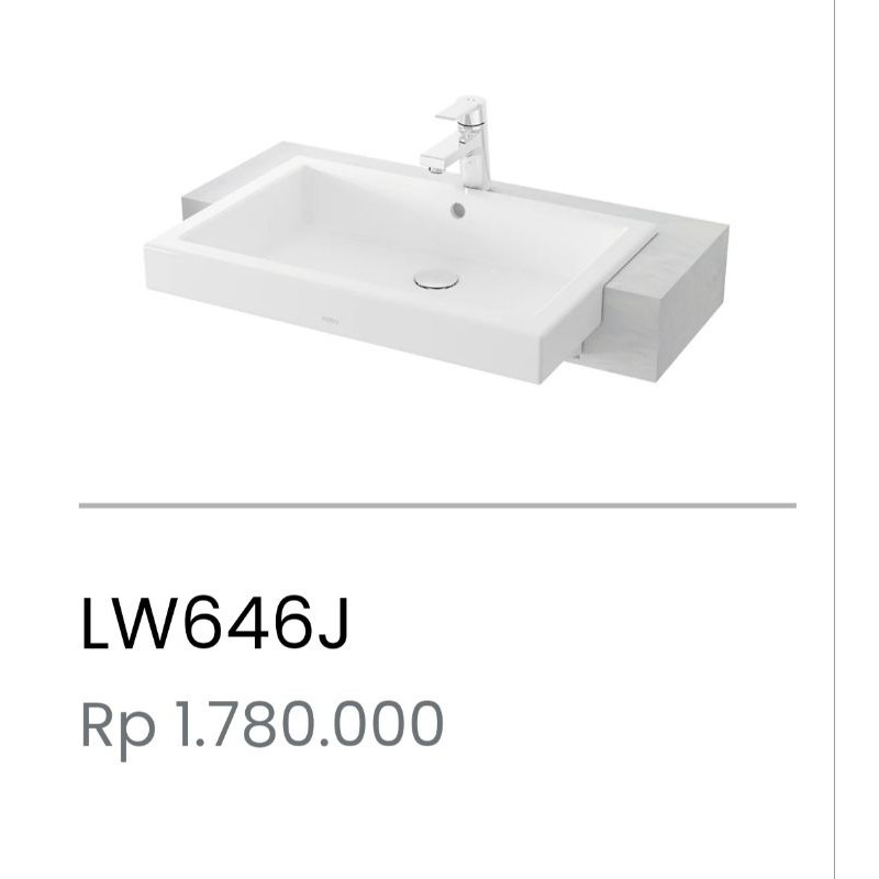 WASTAFEL TOTO SEMI TANAM LW646J