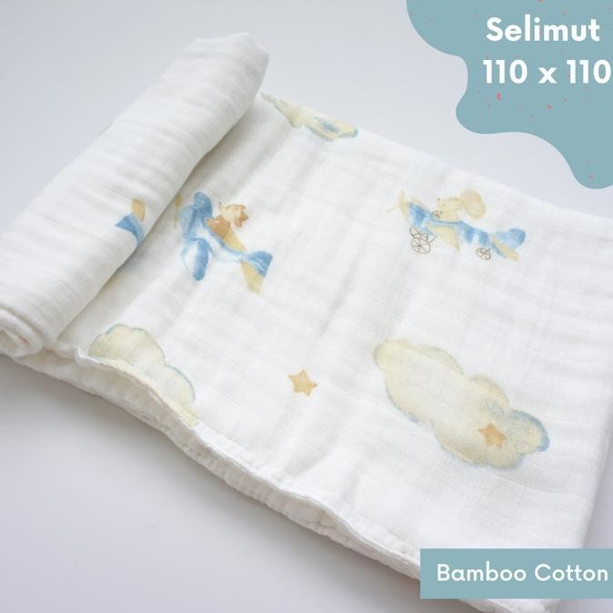 Kain Selimut Bayi Cotton Bamboo Muslin Hoppipollakids - Adventure HTS