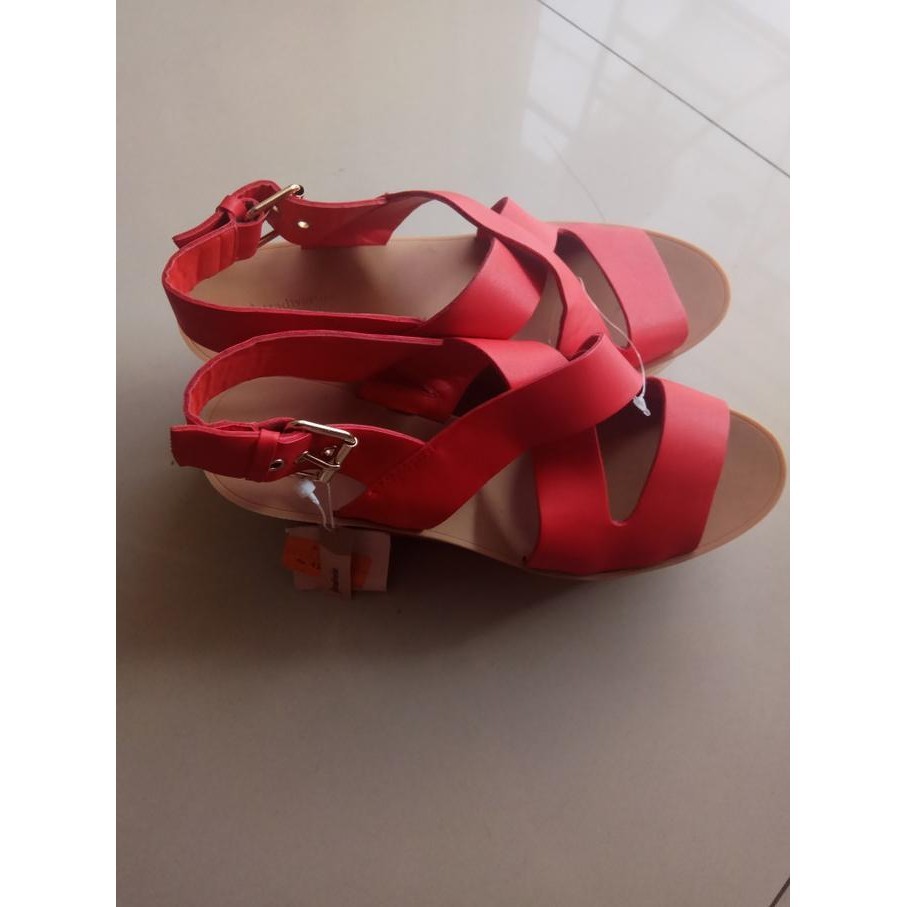 Sendal Sepatu Wedges Heels Stradivarius Sale Original Branded