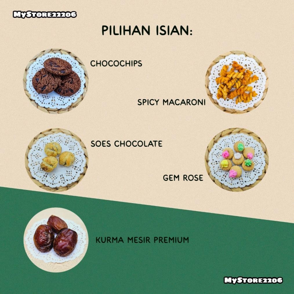 

CR - (2 JAR) Hampers Parcel Lebaran Idul Fitri 2024 Cookies Kue Kering Choco Chips, Gem Rose, dan Buah Kurma 2 Jar 600ml / Hampers Lebaran / Ramadhan / Idul Fitri / Eid Mubarak TERLARIS