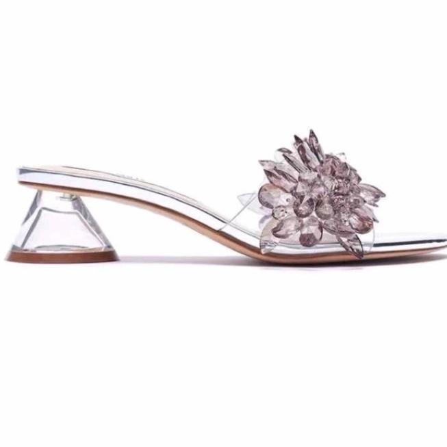 Sandal Hak Kaca Zara Zr 462 Heels Kaca