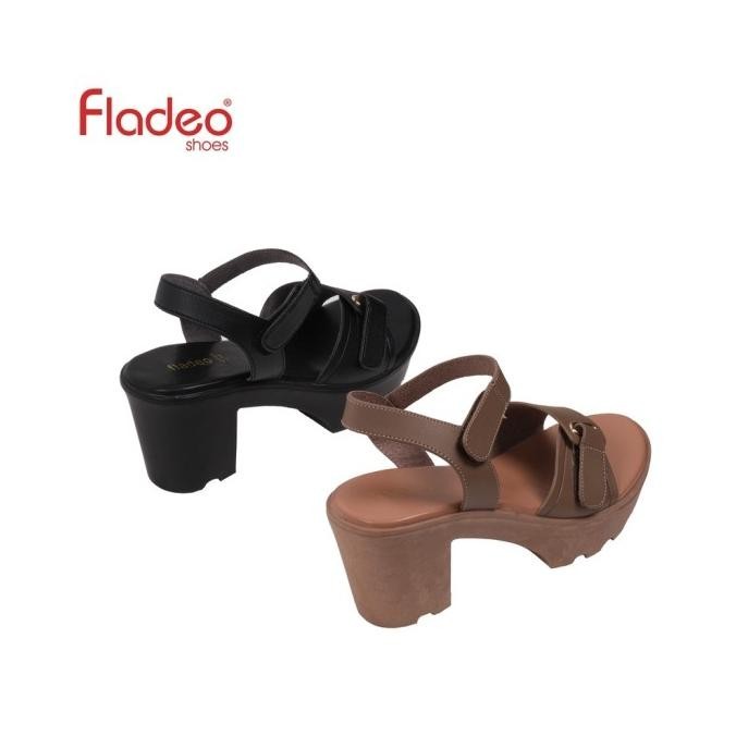 Fladeo K22/Ldt423-2Rv/Sandal Wedges Tali Wanita [Strap Wedges Sandal]