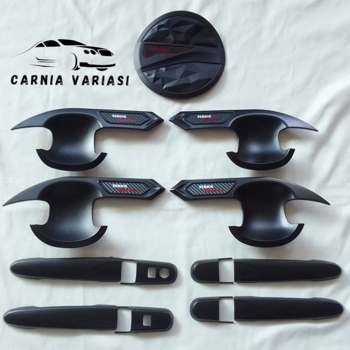 PAKET OUTER HANDLE PINTU TANK COVER ALL NEW TERIOS 2018 - 2023 HITAM