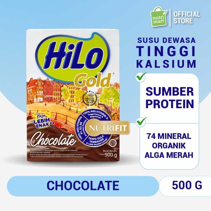 

Hilo Gold Chocolate 500Gr - Susu Tinggi Kalsium
