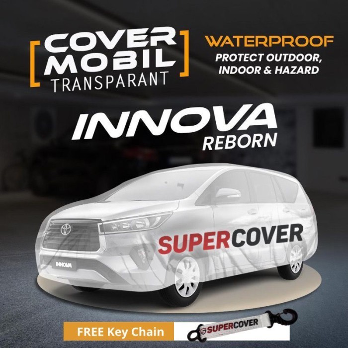 Cover Sarung Mobil Plastik Transparan Anti Air Innova Reborn