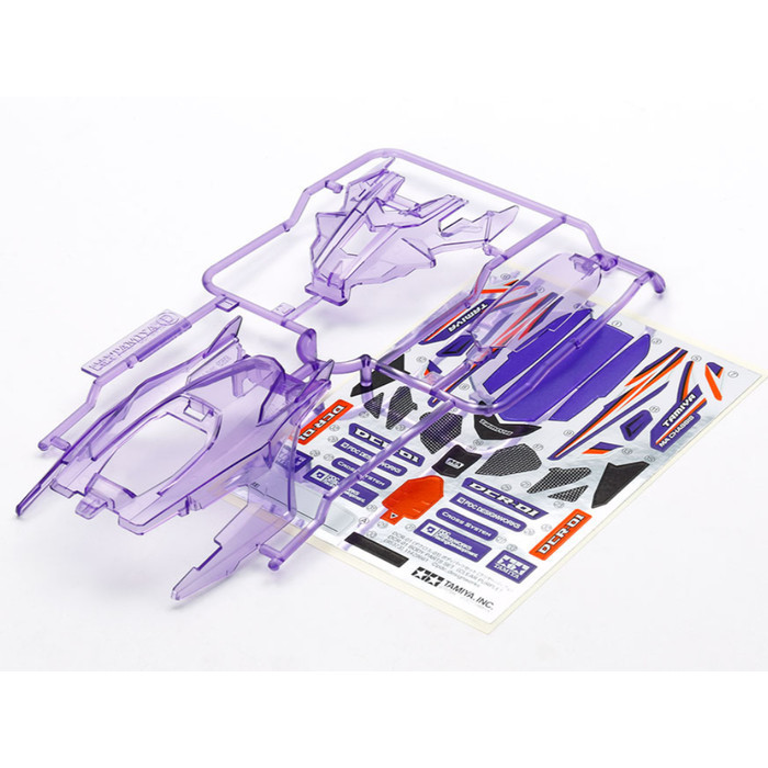 TAMIYA 95373 DCR-01 BODY PART SET (CLEAR PURPLE)