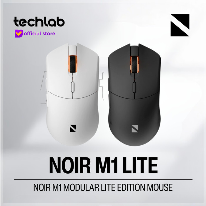 Best Noir M1 Lite Wireless Gaming Mouse Pmw-3325 Garansi Resmi