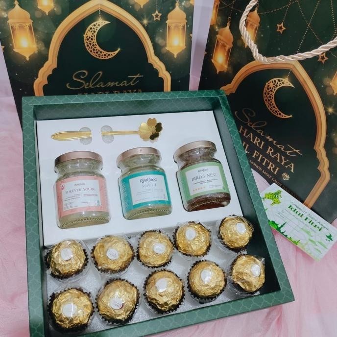 

Barang Terlaris Hampers Idul Fitri 3 Jar Ferrero - Kado Ramadhan Farantiika