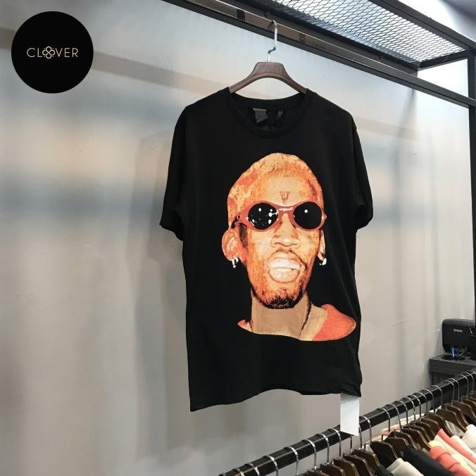 Kaos Pria Vlone Rodman Printed Logo Pm V-T19 Aradealeticia