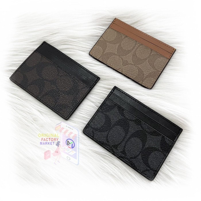 

BARANG TERLARIS Dompet COC 58110 Card Holder Case WALLET in Signature Canvas Logo