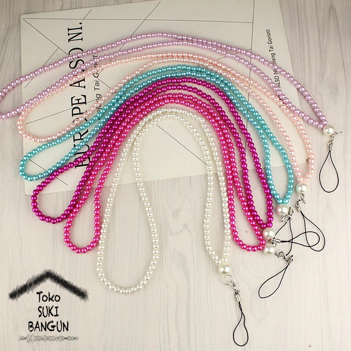 

BARANG TERLARIS Tali Lanyard Name Tag ID Card Phone Strap PEARL Fashion Deluxe NT-006