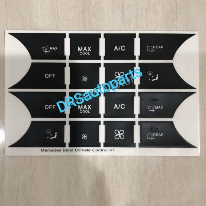 STICKER STIKER TOMBOL AC MERCY W204 W212