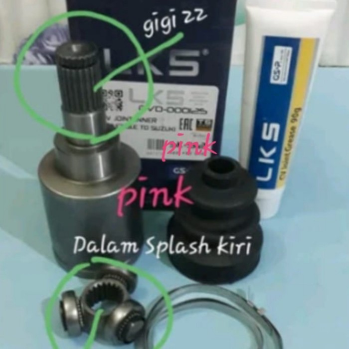 CV JOINT DALAM AS RODA DALAM AS KOPEL DALAM SUZUKI SPLASH KIRI