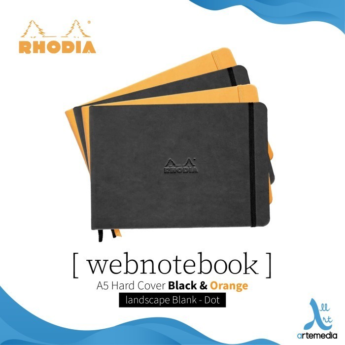 

Buku Catatan Rhodia A5 Landscape Hardcover Webnotebook