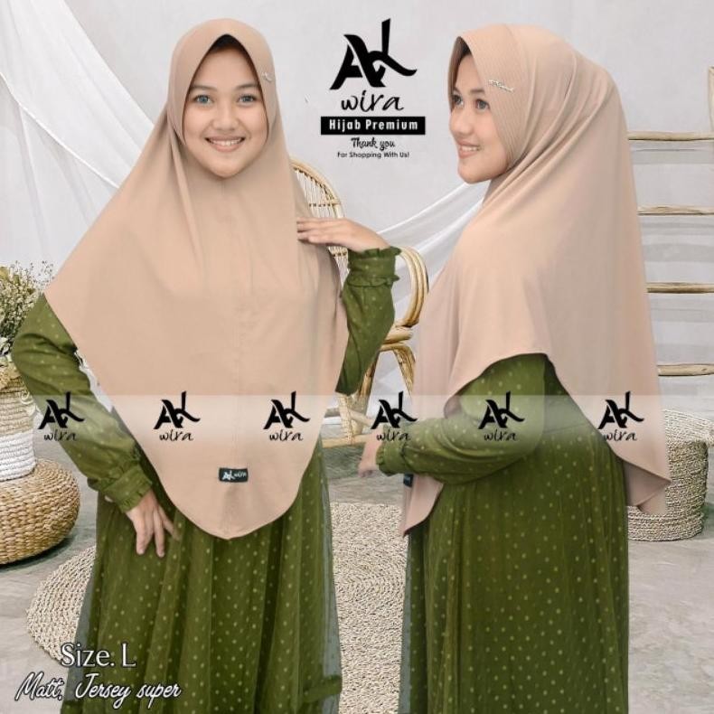 ALWIRA.OUTFIT JILBAB INSTAN SIZE L ORIGINAL BY ALWIRA LARIS