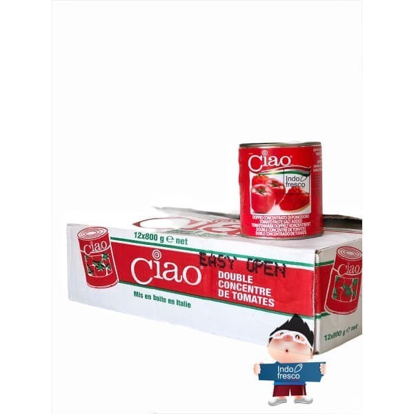 

Ciao Pasta Tomat - Tomato Paste 800 g- 1 DUS KHUSUS GOSEND