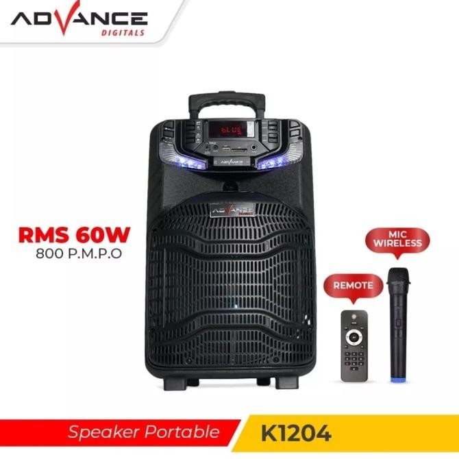 Advance Speaker Portable 12 Inch K 1204 Meeting Aktif Bluetooth K1204