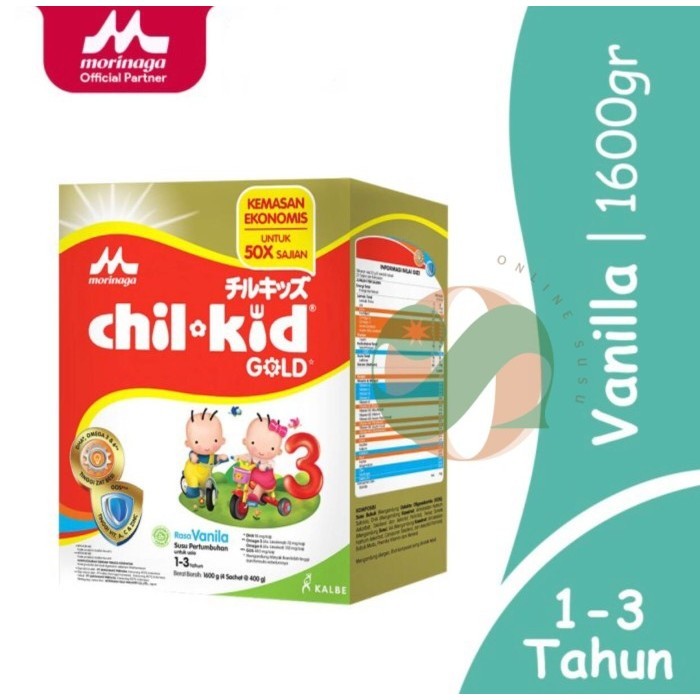 

Morinaga - Chil Kid - Gold - Vanilla - 1600 G - Susu Pertumbuhan Anak