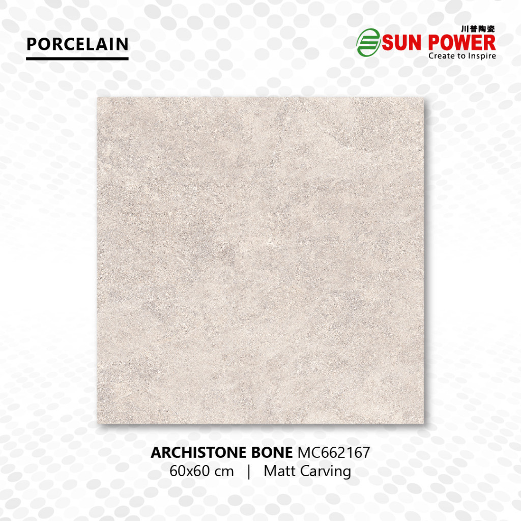 Granit Lantai Anti Slip Matt R12 - Archistone 60x60 Sun Power