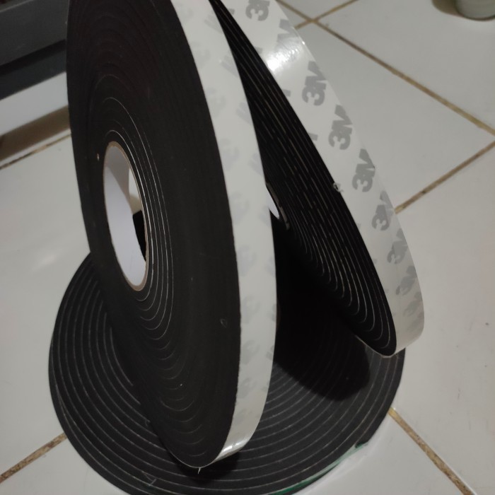 

MURAH Pentup Celah Pintu soft tape 3M Single tape Foam 15mm -5mm x 10mtr