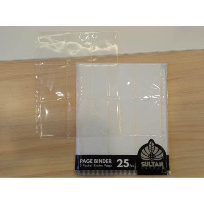 

Sultan Binder Page 9 Pocket Page Clear Bening 25 pcs