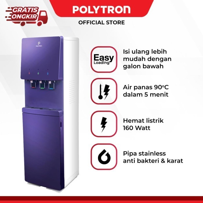 Polytron Dispenser Galon Bawah Hydra Pwc 778