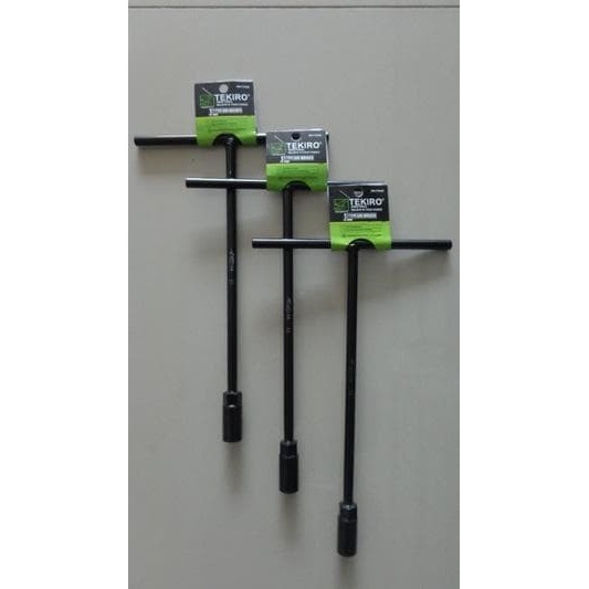 TEKIRO - 1 PAKET 4 KUNCI SOCK T HITAM UK. 8 10 12 14 MM ORIGINAL