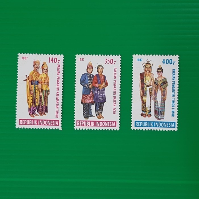 

Terlaris Prangko/Perangko Indonesia I-340. 1987 Pakaian Pengantin Daerah seri 1 SALE