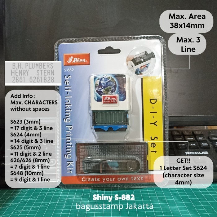 

Terlaris Stempel Shiny S-882 S 882 / Stempel Bongkar Pasang SALE