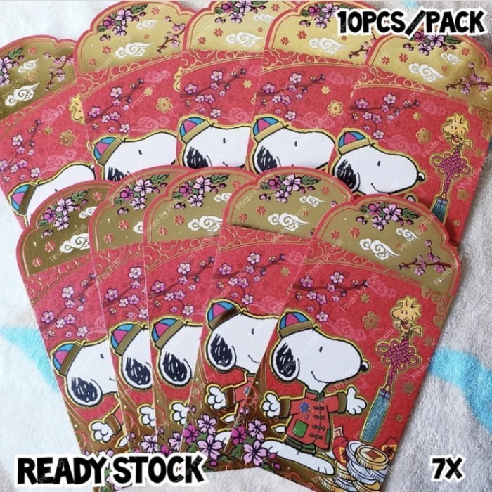 

Terlaris Amplop Ampao AngPao Peanuts Original isi 10 Snoopy Celebrate SALE