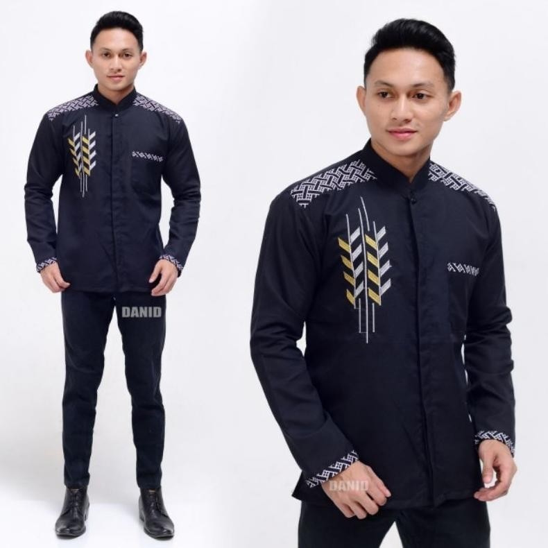 Baru Baju Koko Pria Dewasa Lengan Panjang Baju Koko Pria Baju Koko Model Bordir Pari Limited