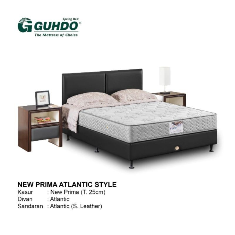 Guhdo New Prima Atlantic Style Fullset / Guhdo Springbed / Kasur Guhdo Springbed / Spring Bed Fullset