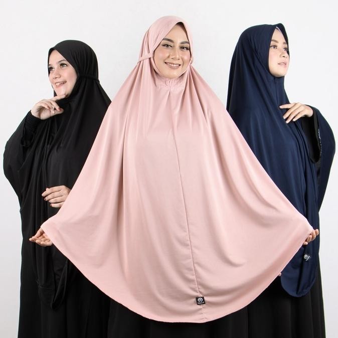Ready Bajuyuli Jilbab Bergo Maryam Jumbo Syari Polos Jersey Soft Pet